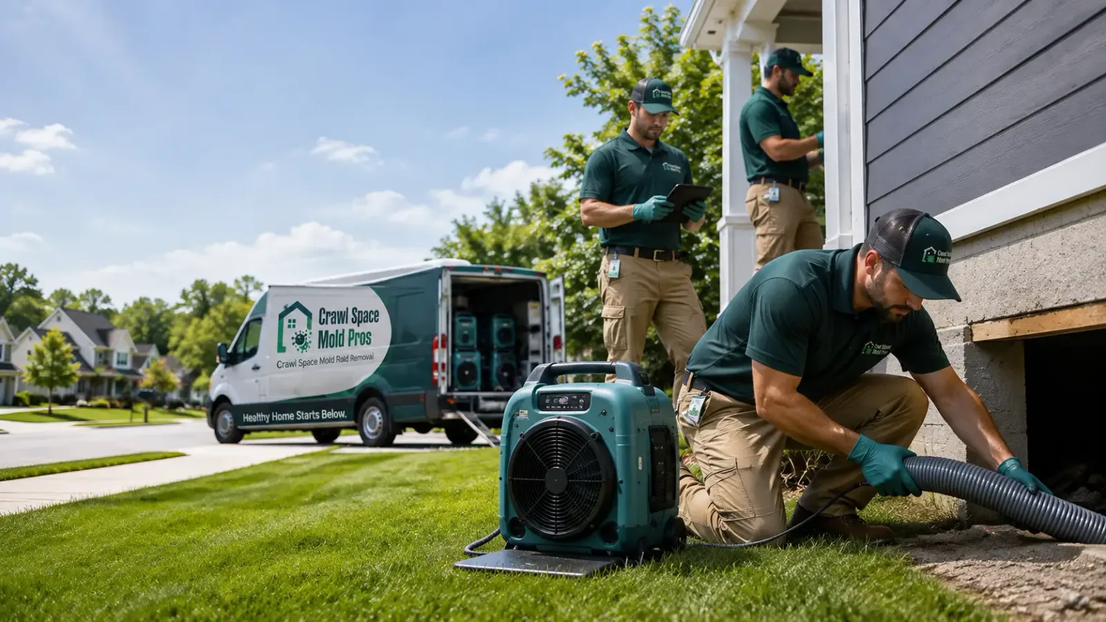 Crawl Space Mold Removal in Hoisington, KS